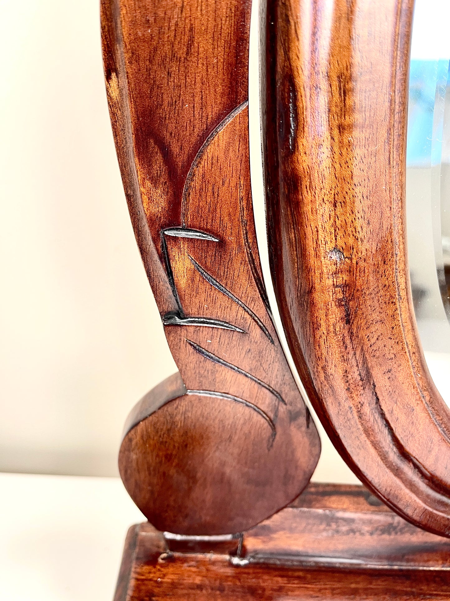 Vintage Tilt Mirror on Stand