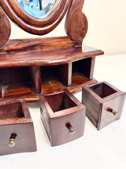 Vintage Tilt Mirror on Stand