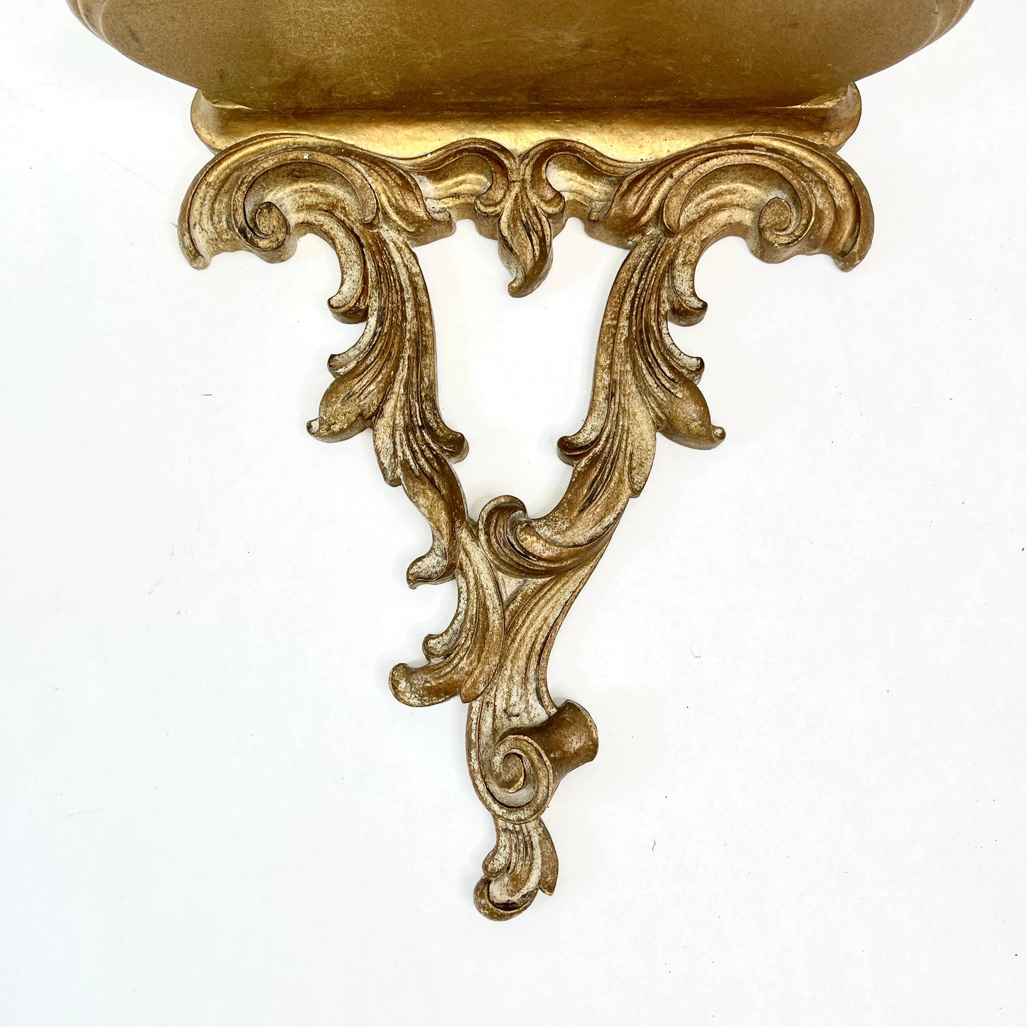 Vintage Syroco Gold Half Round Shelves
