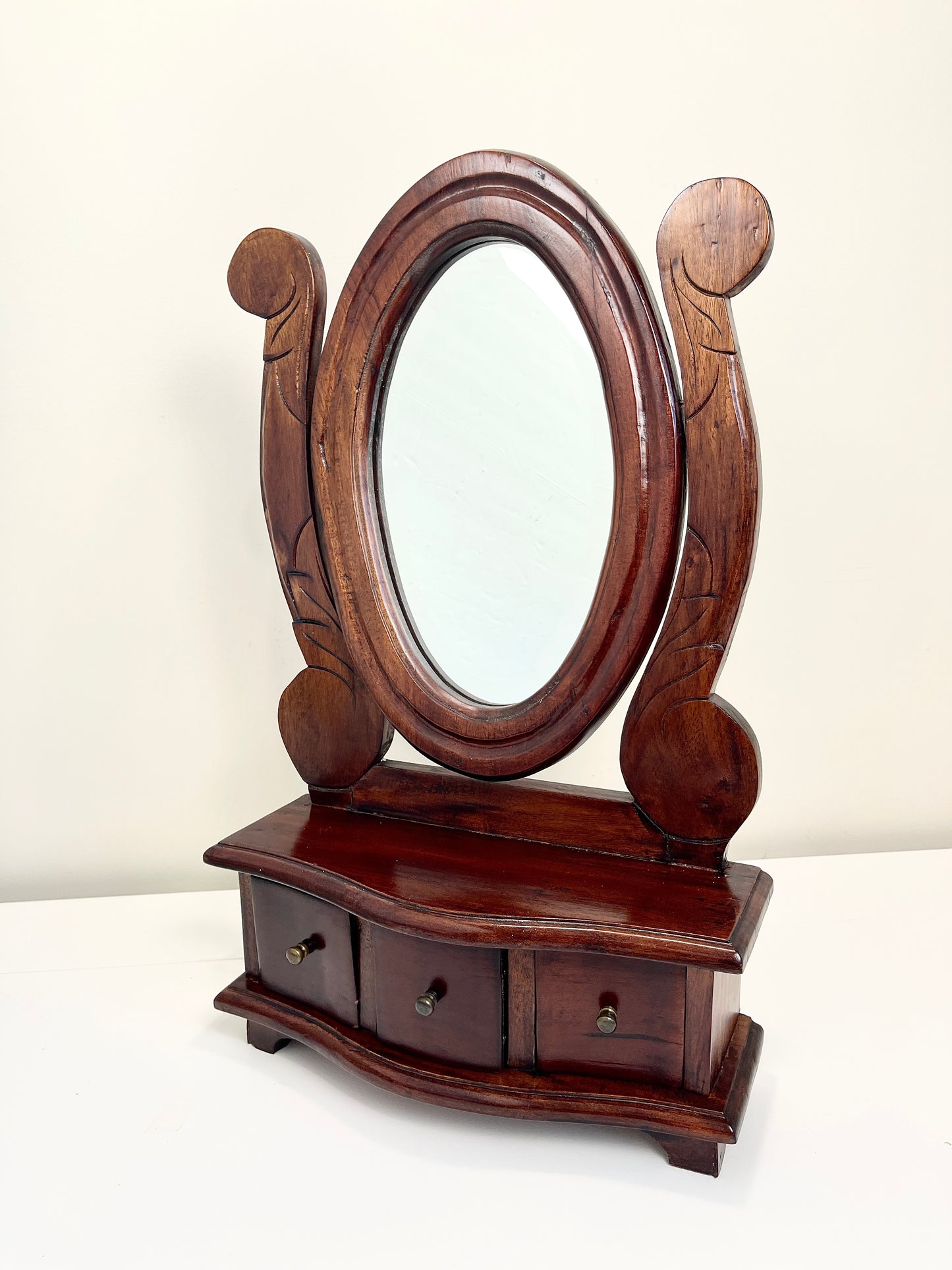 Vintage Tilt Mirror on Stand