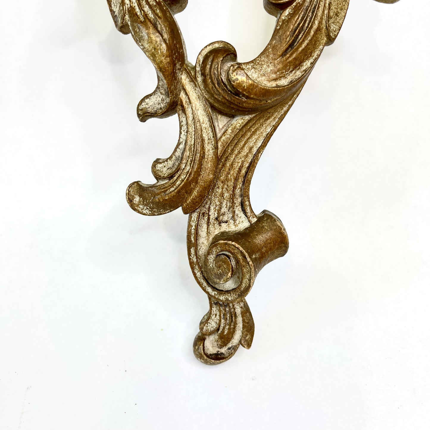 Vintage Syroco Gold Half Round Shelves