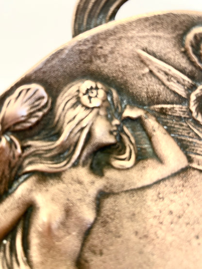 Antique Bronze Art Nouveau Tray