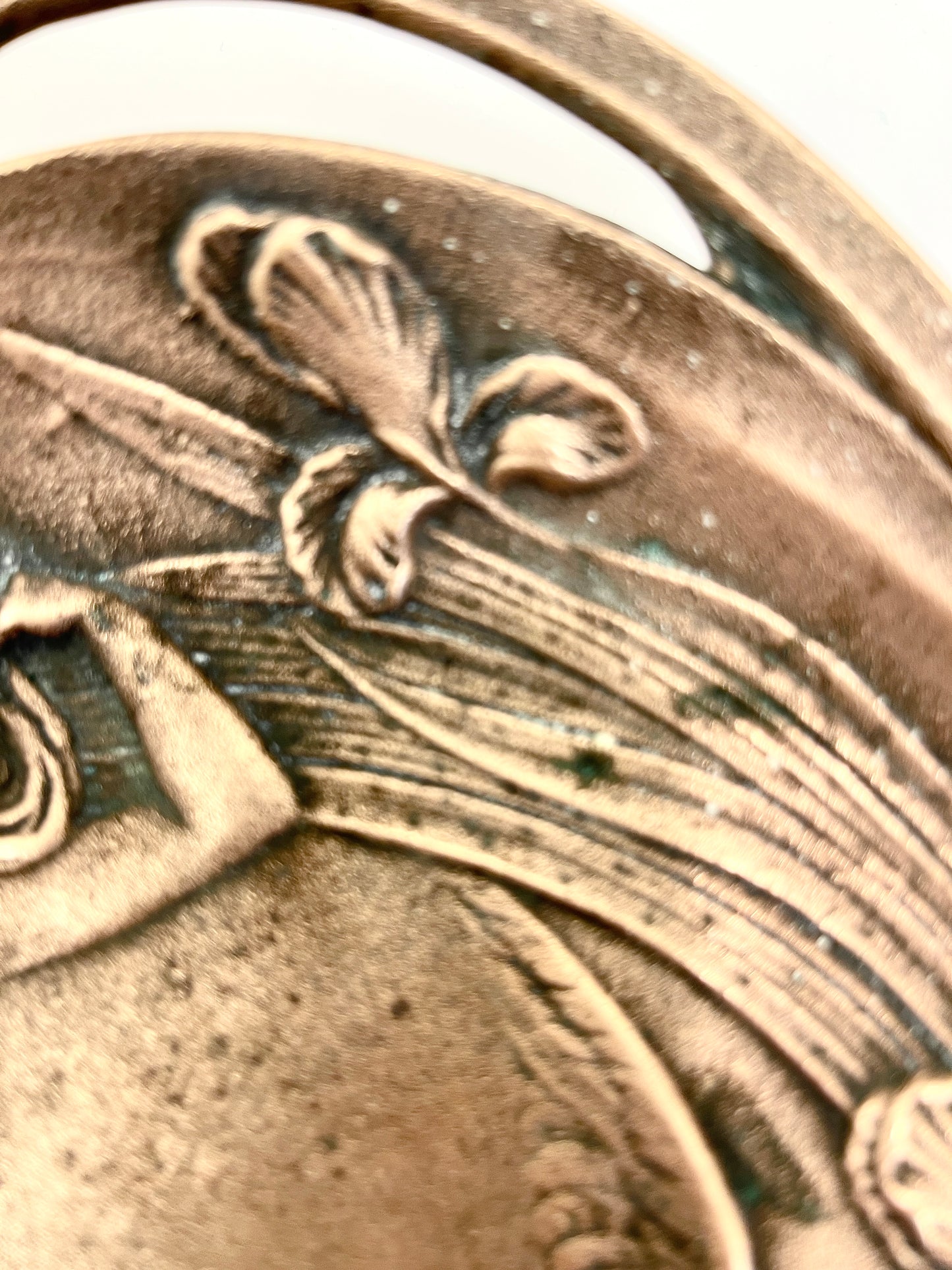 Antique Bronze Art Nouveau Tray