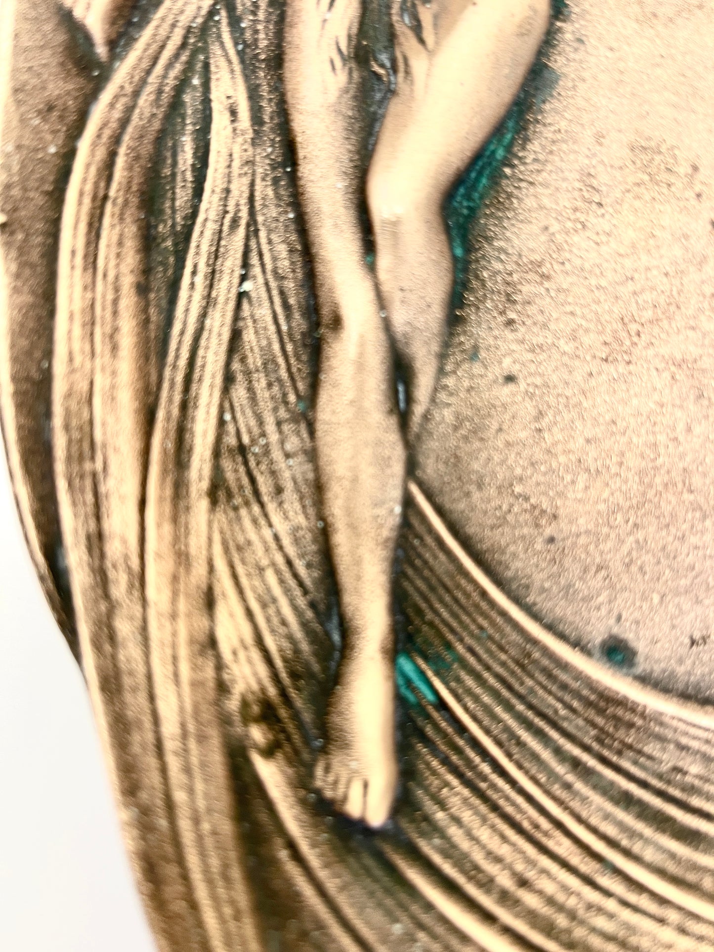 Antique Bronze Art Nouveau Tray