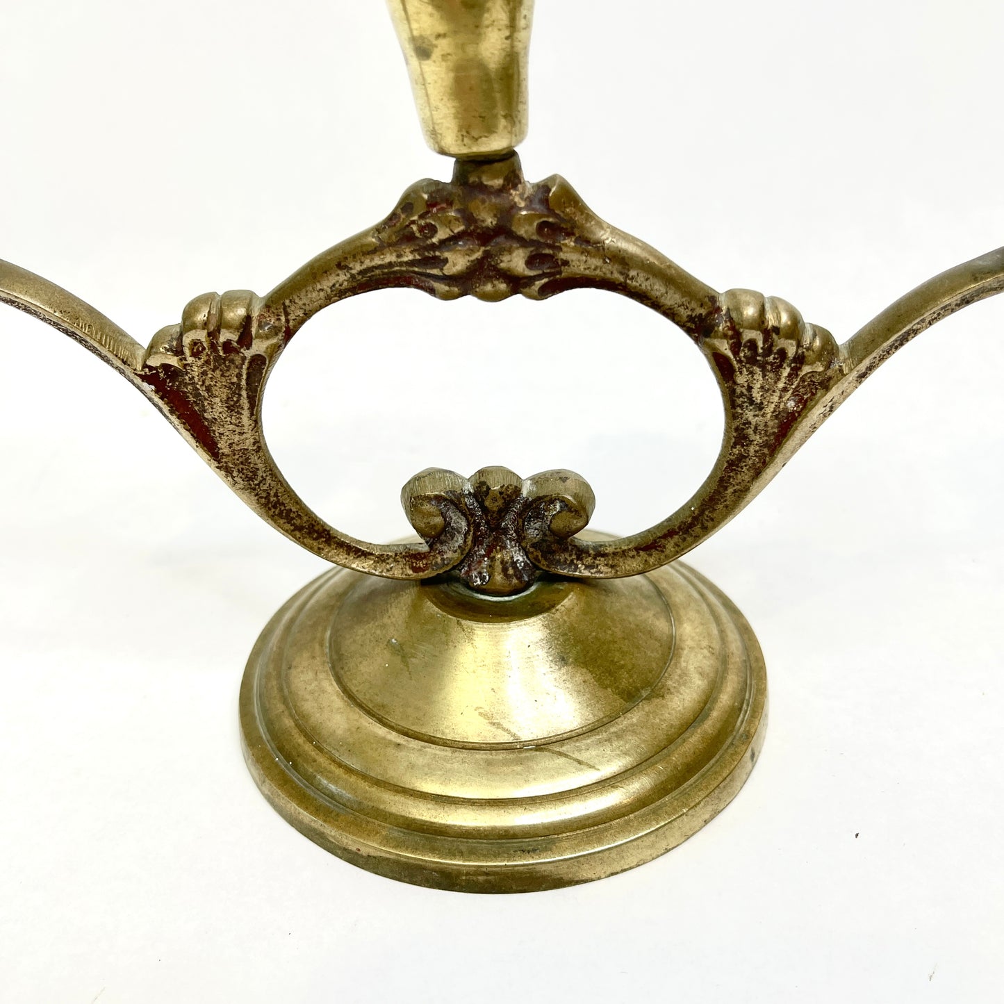 Vintage Brass Three Arm Candelabra