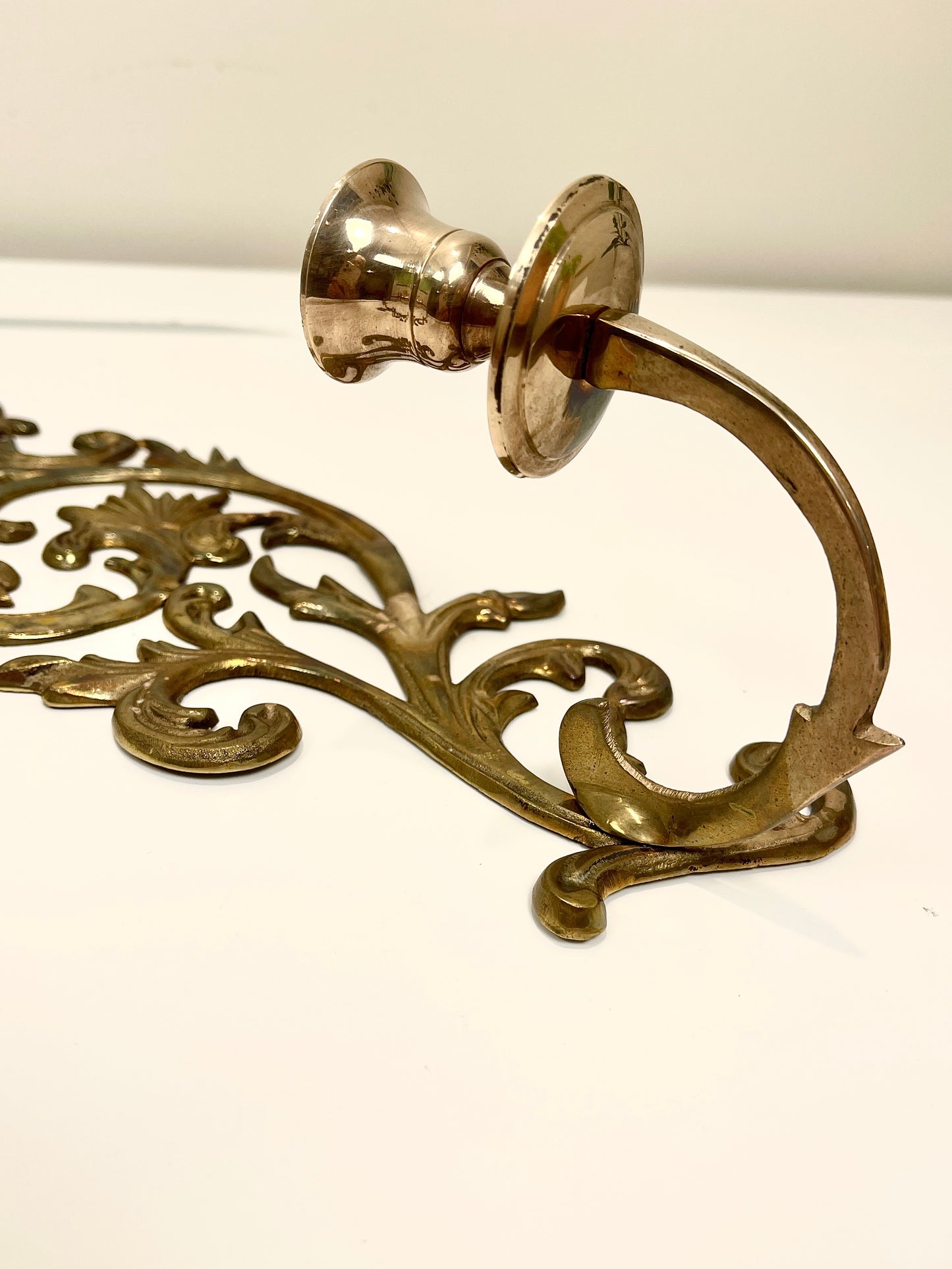Vintage Brass Candle Sconces