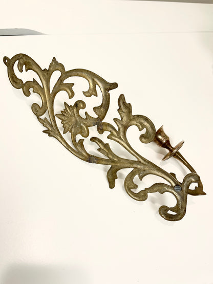 Vintage Brass Candle Sconces