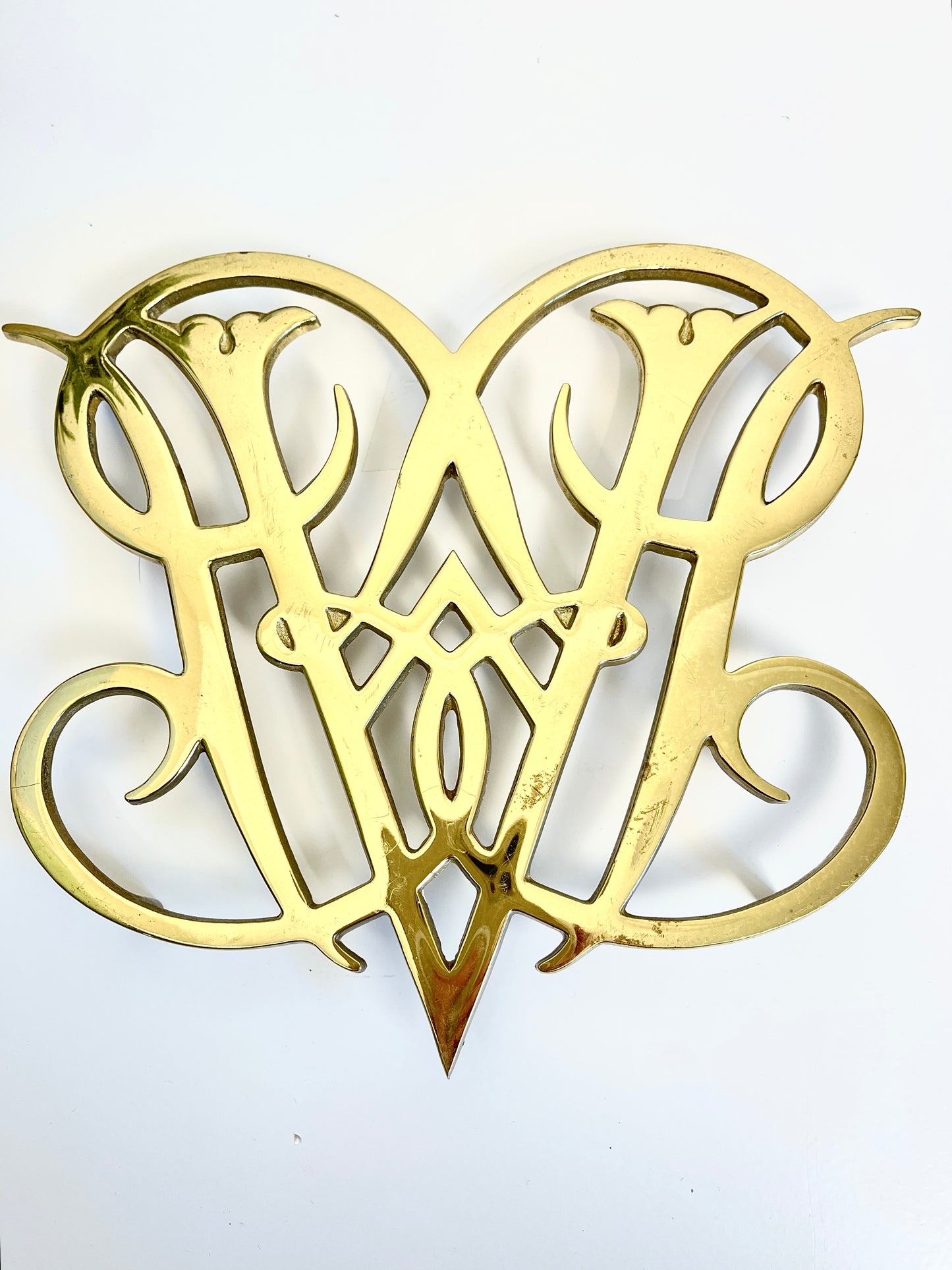 Vintage Brass Large Trivet