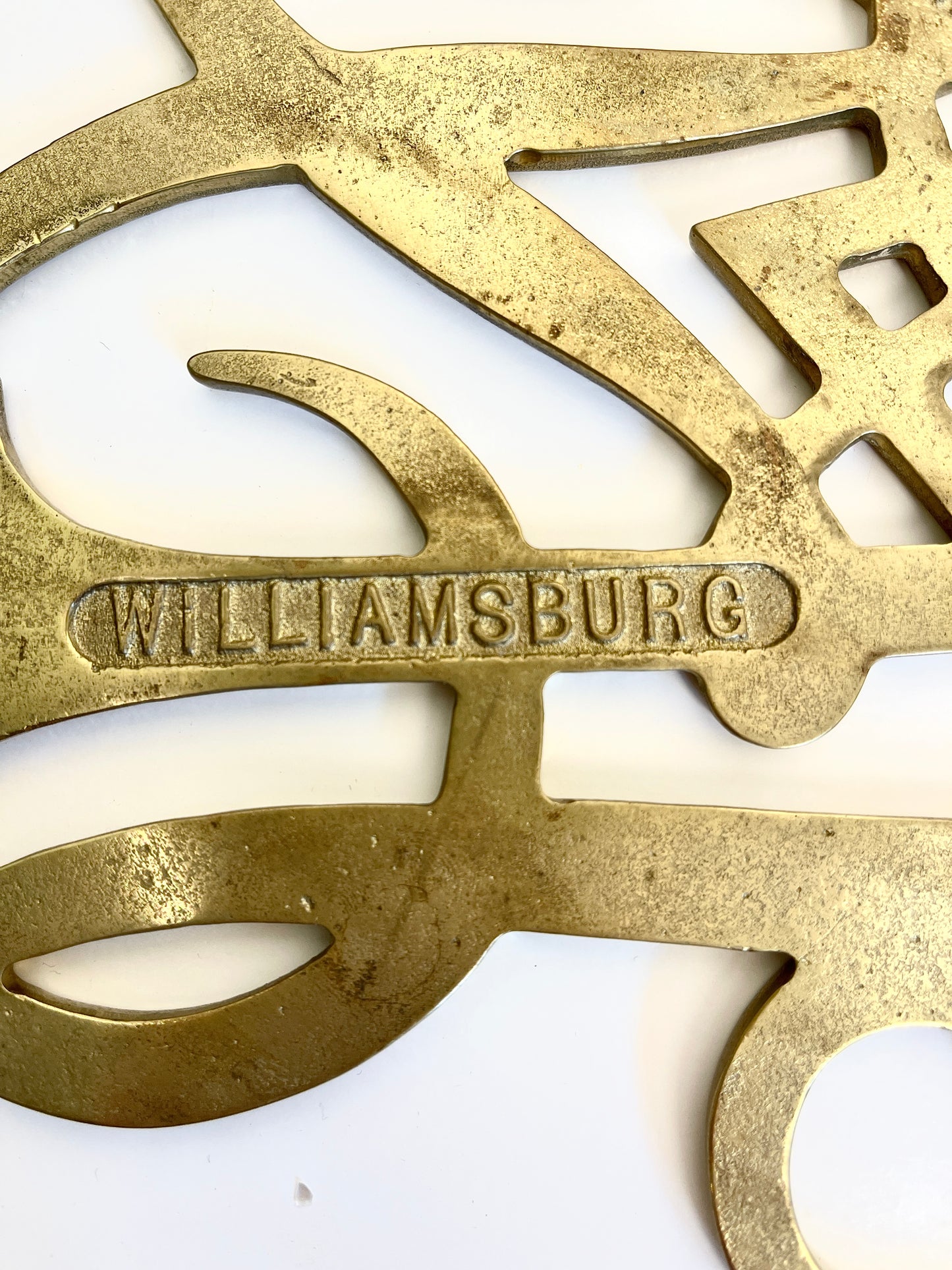 Vintage Brass Large Trivet