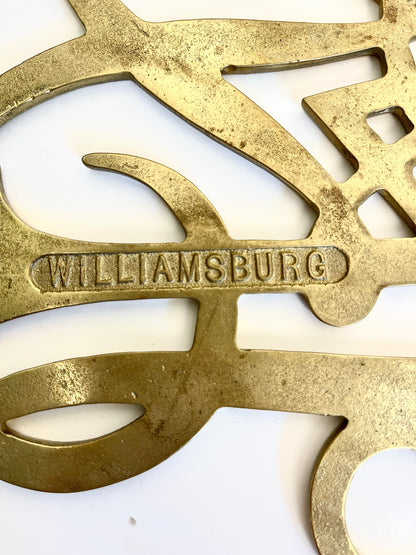 Vintage Brass Large Trivet