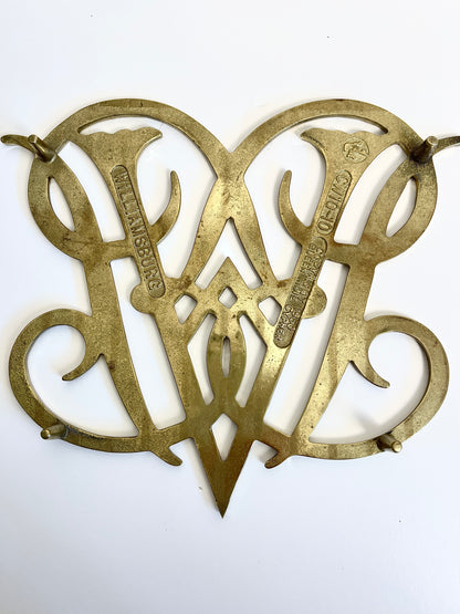 Vintage Brass Large Trivet