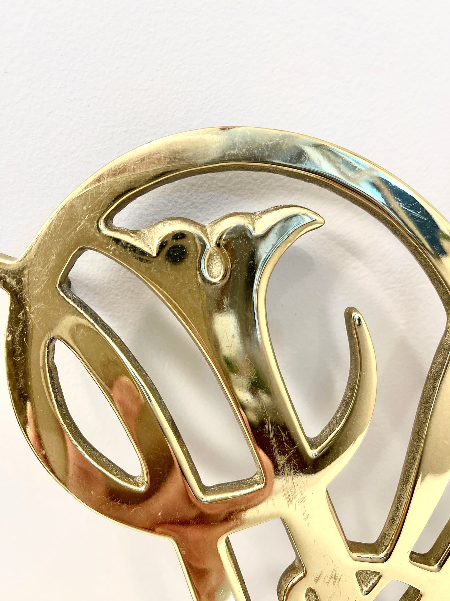 Vintage Brass Large Trivet