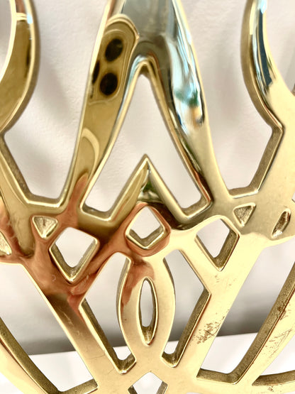 Vintage Brass Large Trivet