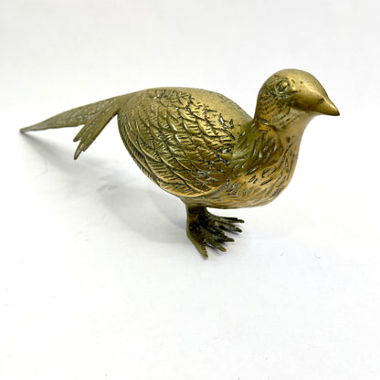 Vintage Brass Pheasant