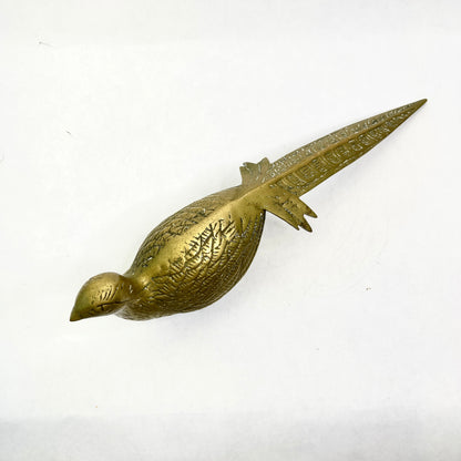 Vintage Brass Pheasant