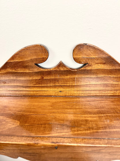 Vintage Wall Shelf with Drawers