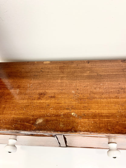 Vintage Wall Shelf with Drawers