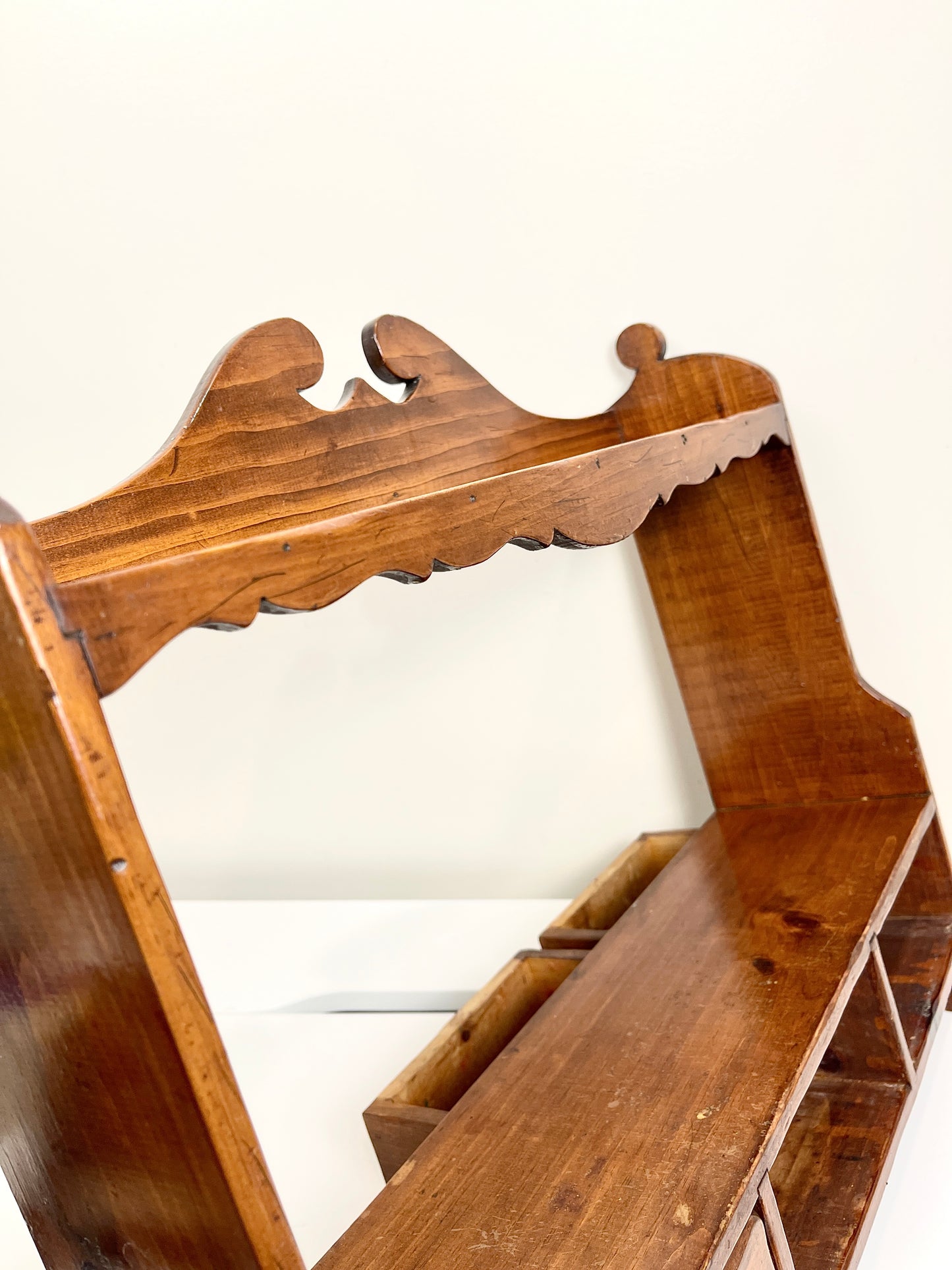 Vintage Wall Shelf with Drawers