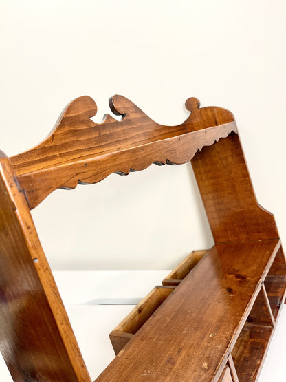 Vintage Wall Shelf with Drawers