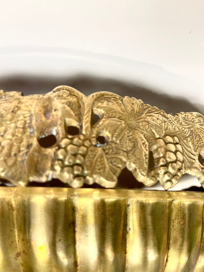 Vintage Brass Oval Bowl