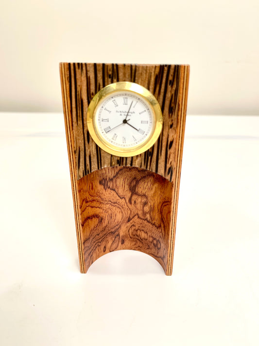 Vintage Miniature Wood Clock