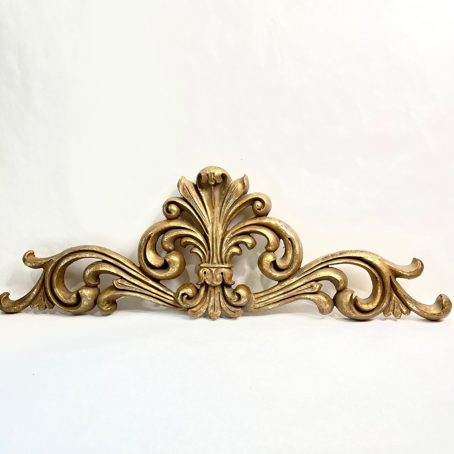 Vintage Gold Fleur di Lis Pediment