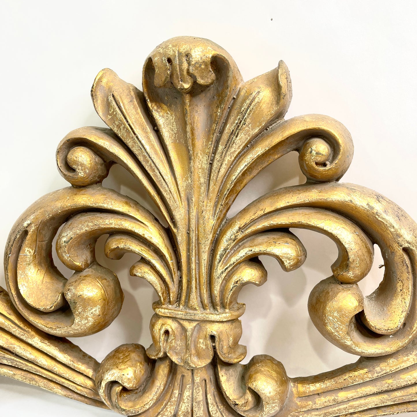 Vintage Gold Fleur di Lis Pediment