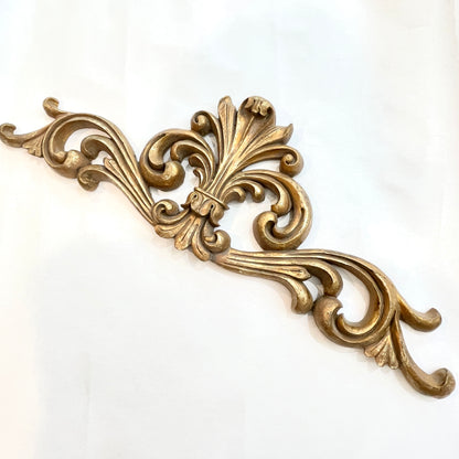 Vintage Gold Fleur di Lis Pediment