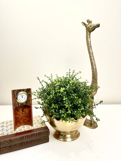 Vintage Brass Scalloped Edge Bowl