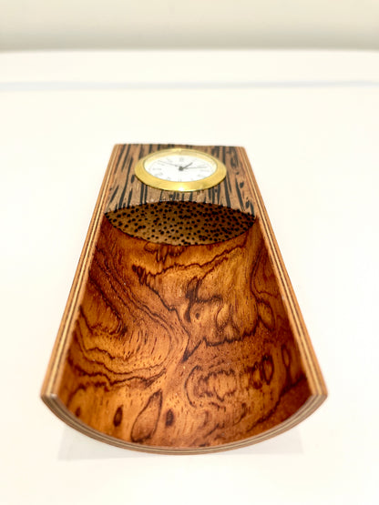 Vintage Miniature Wood Clock
