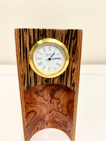 Vintage Miniature Wood Clock