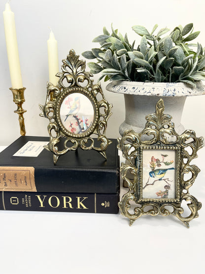 Vintage Brass Picture Frames
