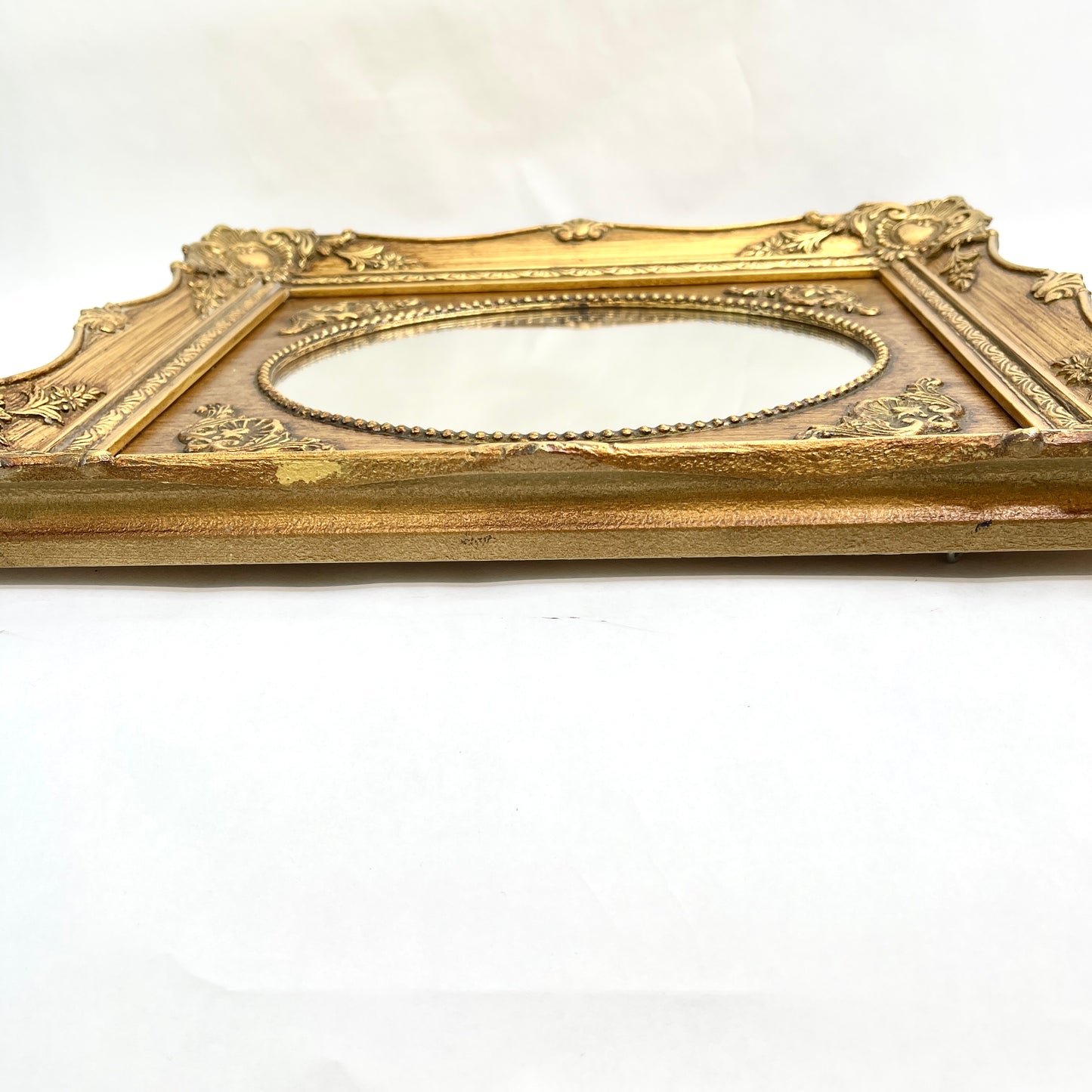 Vintage Gilt Oval Mirror