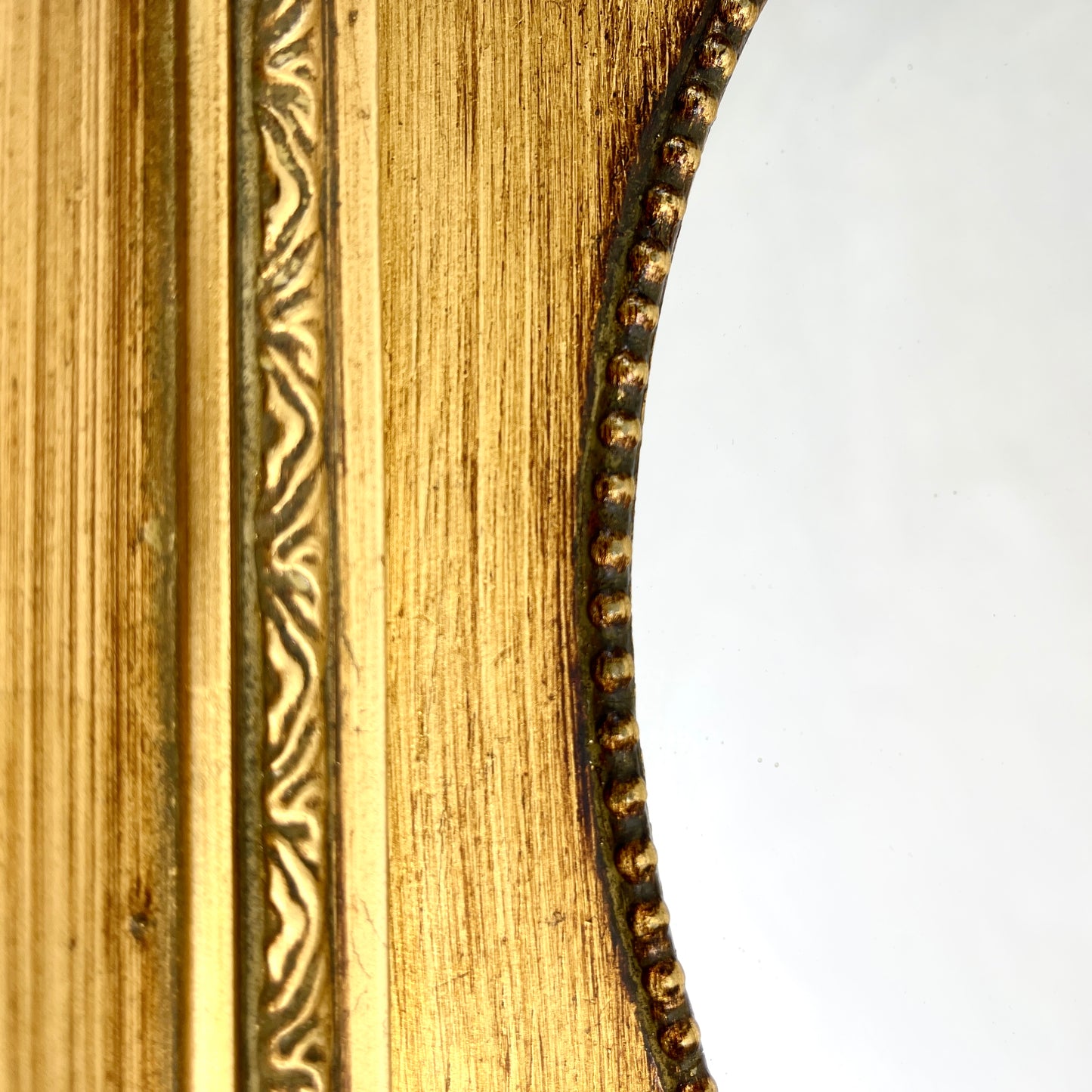 Vintage Gilt Oval Mirror