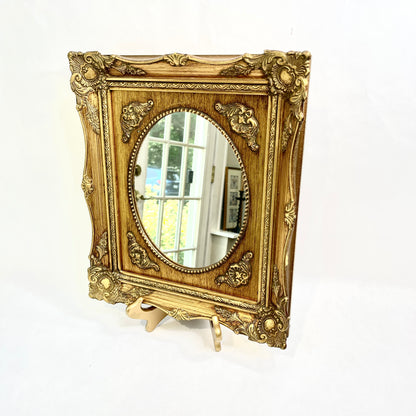 Vintage Gilt Oval Mirror