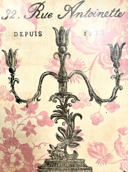 Vintage French Antiquities Sign