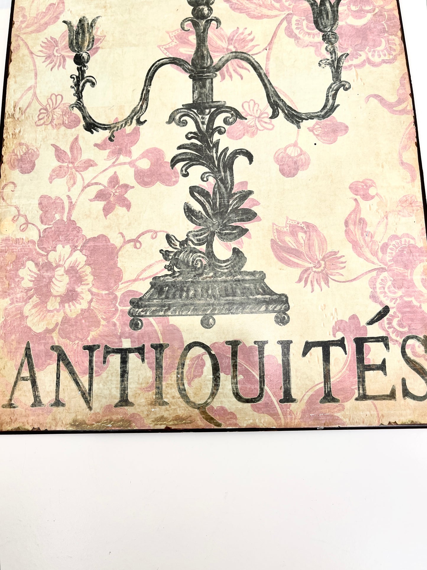 Vintage French Antiquities Sign