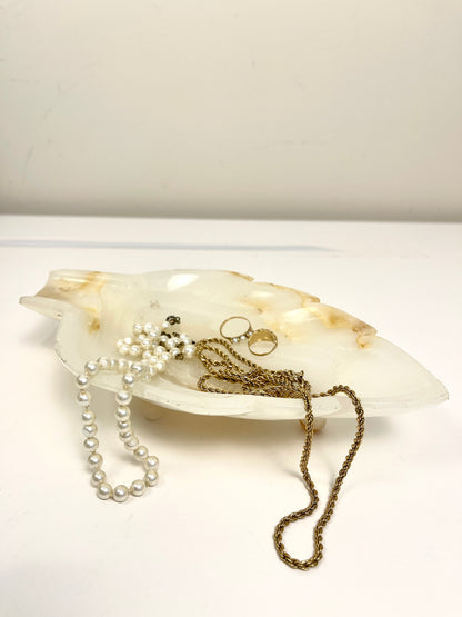 Vintage Onyx Trinket Dish