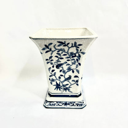 Vintage Vase, Blue and White