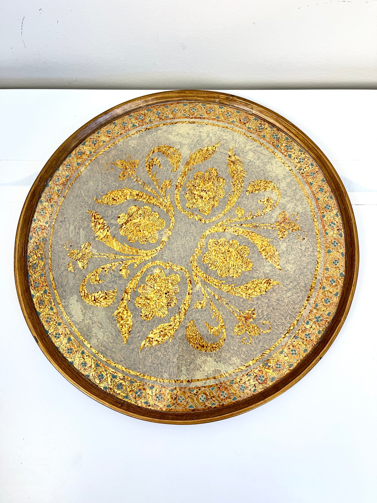 Vintage Gold Serving Tray