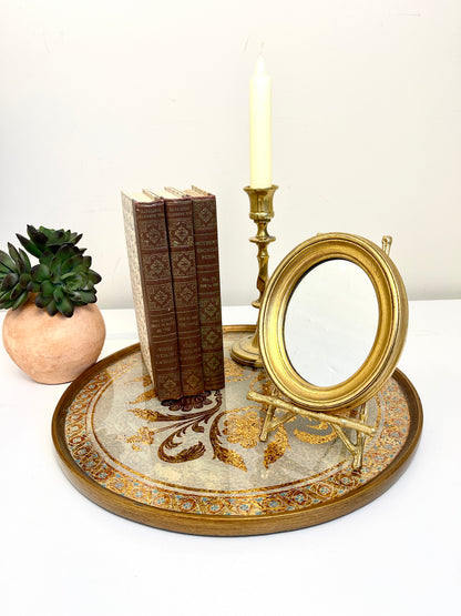 Vintage Gold Serving Tray