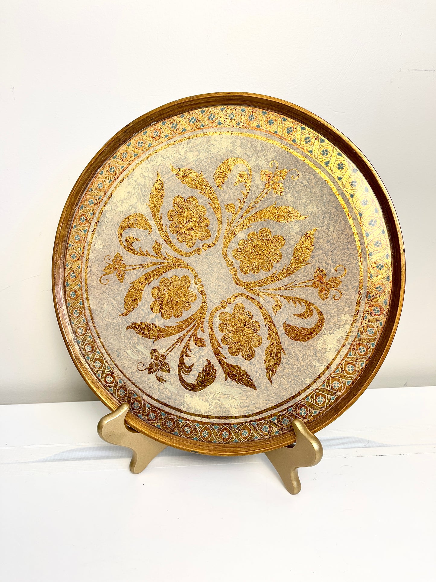 Vintage Gold Serving Tray