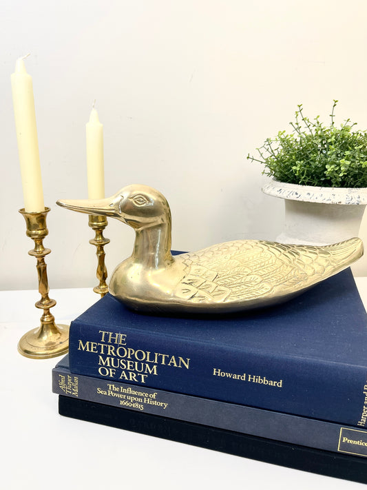 Vintage Brass Duck