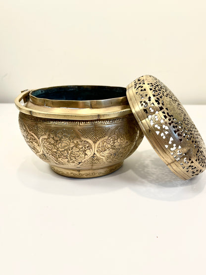 Antique Vintage Brass Chinese Hand Warmer