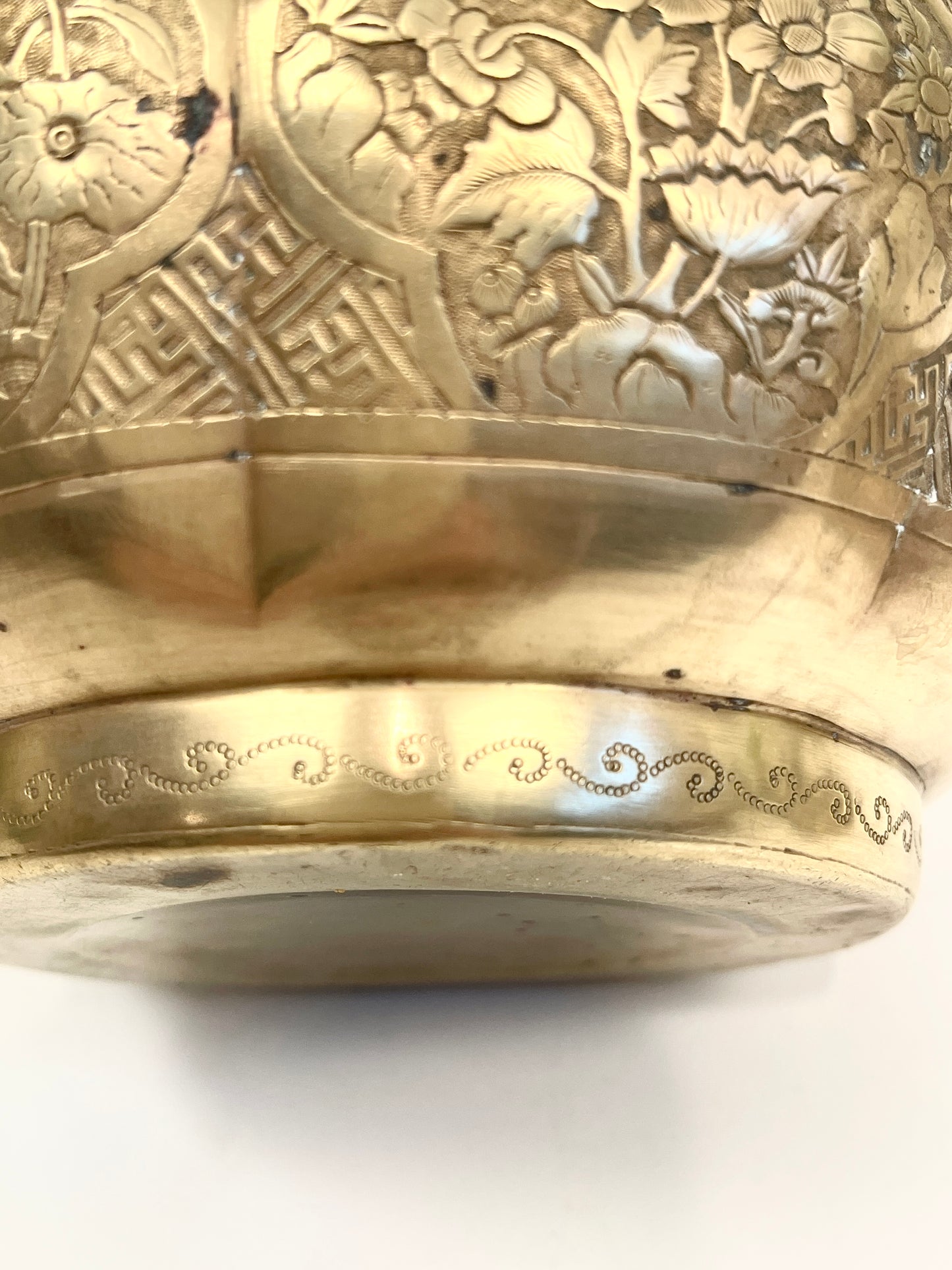 Antique Vintage Brass Chinese Hand Warmer