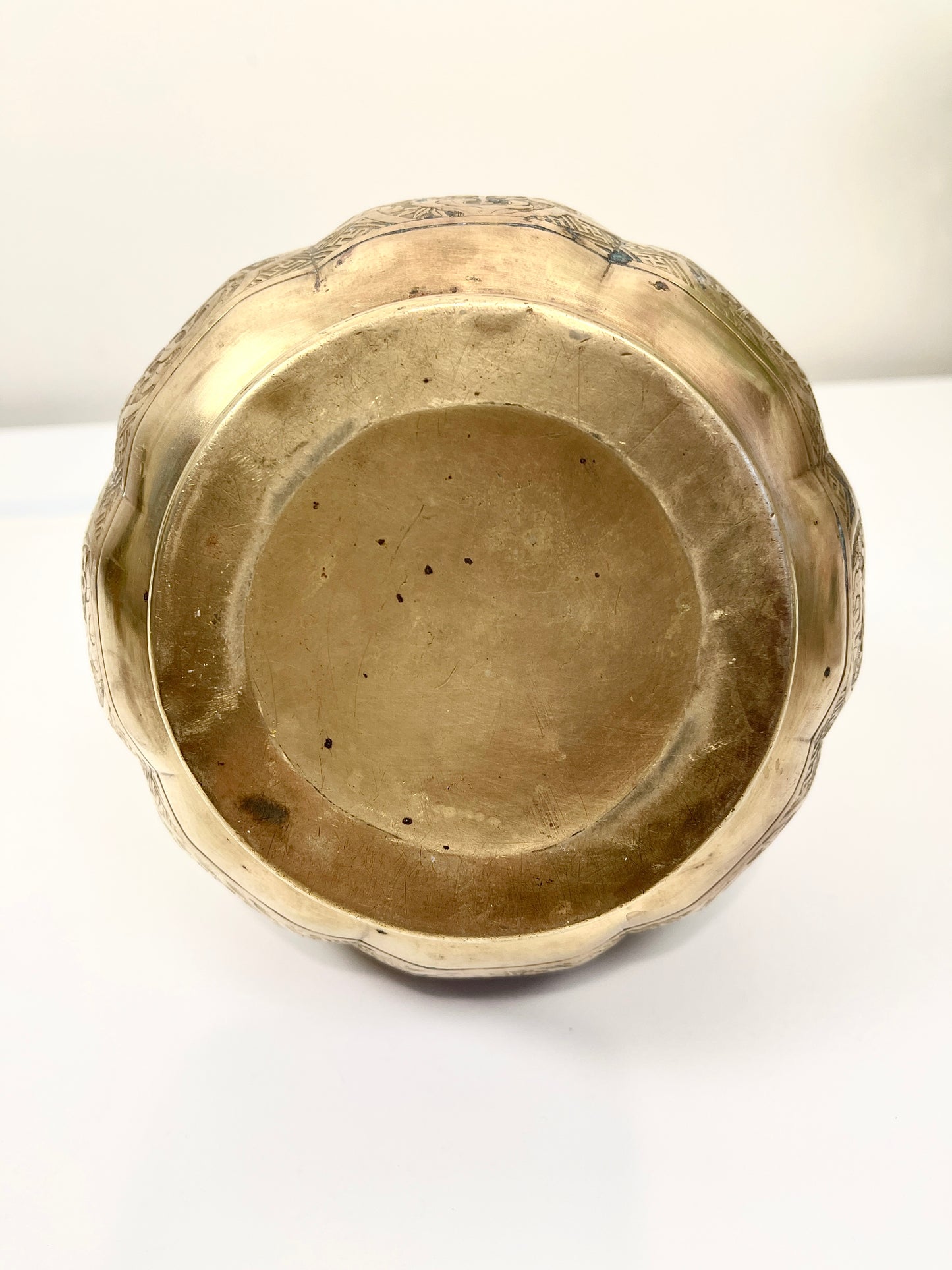 Antique Vintage Brass Chinese Hand Warmer