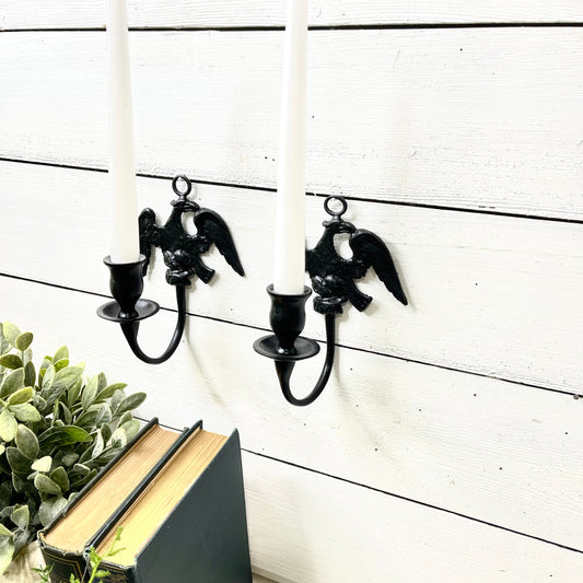 Vintage Eagle Candleholders