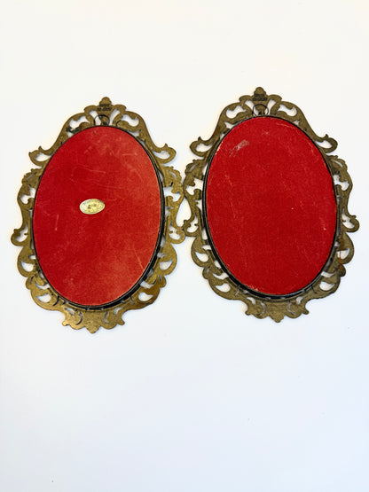 Vintage Ornate Frames with Art Prints