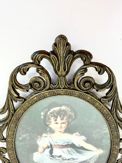 Vintage Ornate Frames with Art Prints