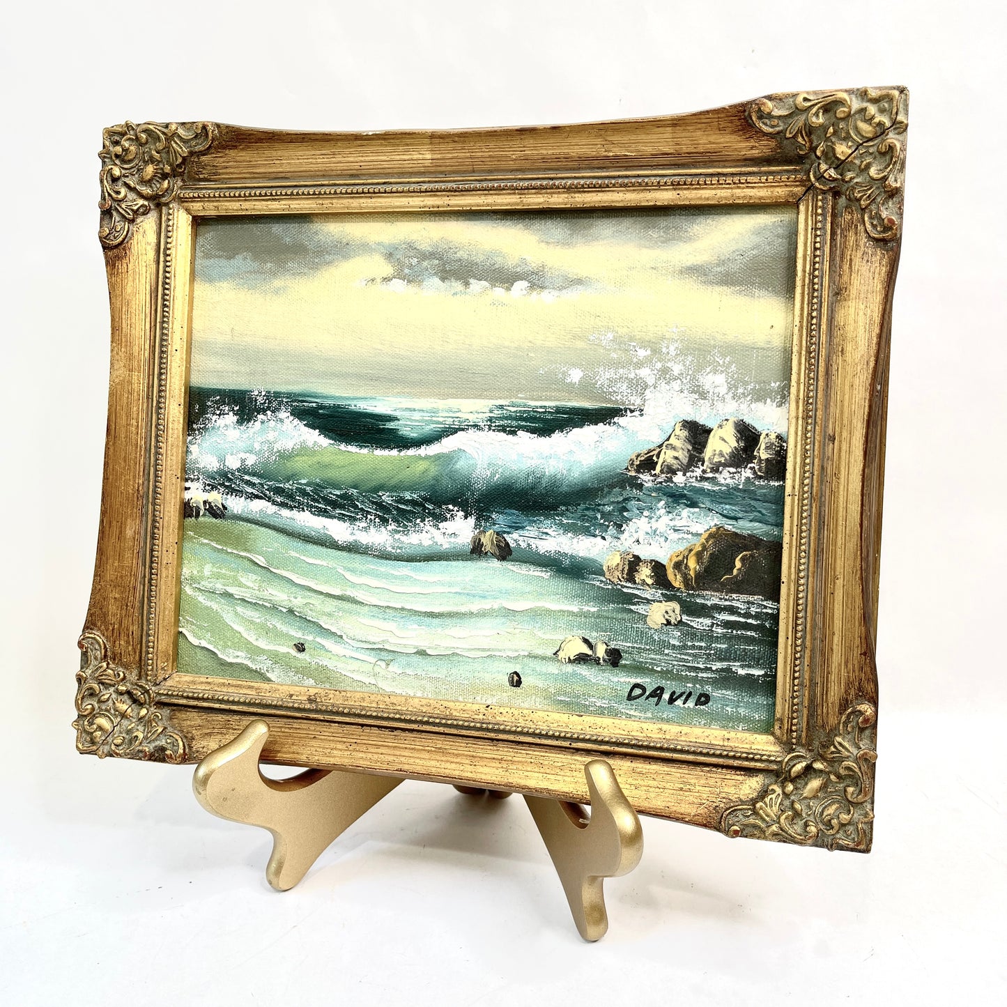 Vintage Seascape Oil on Board